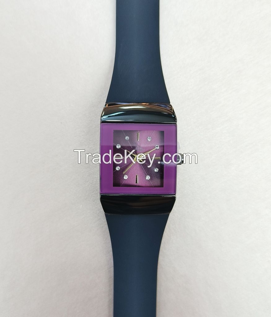 alloy silicon  jelly watch for lady man