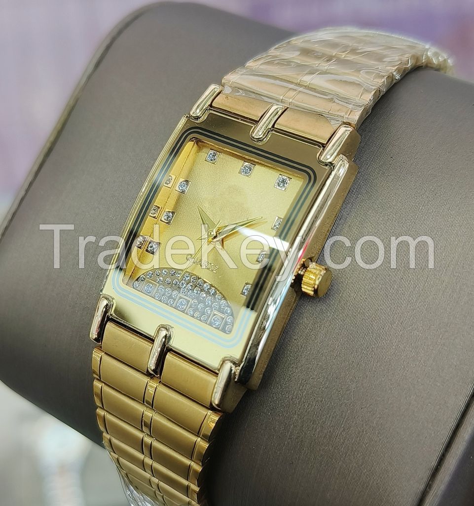 Alloy Steel Diamond Watch For Lady Man