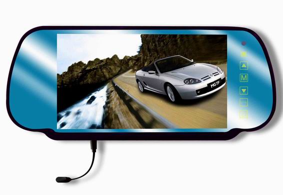 7'' rear view mirror TFT LCD monitor with Bluetooth