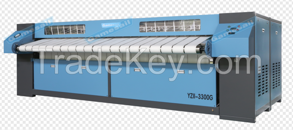 1.5-3.3m steam gas Electric Ironer with 2 rollers