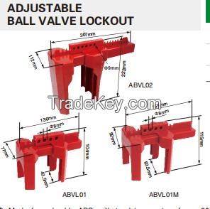 adjustable ball valve lockout