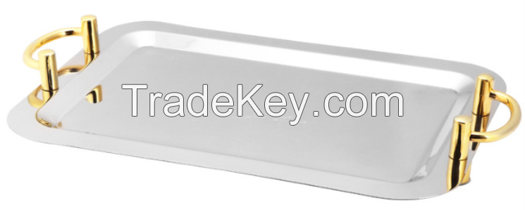 stainless steel Premium Quality Fruit Tray Barbecue Plate Buffet Plate for party outdoor