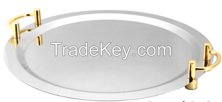 stainless steel Premium Quality Fruit Tray Barbecue Plate Buffet Plate for party outdoor