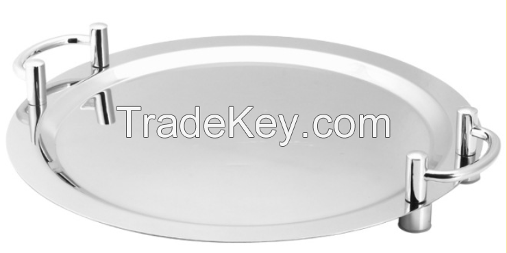 stainless steel Premium Quality Fruit Tray Barbecue Plate Buffet Plate for party outdoor