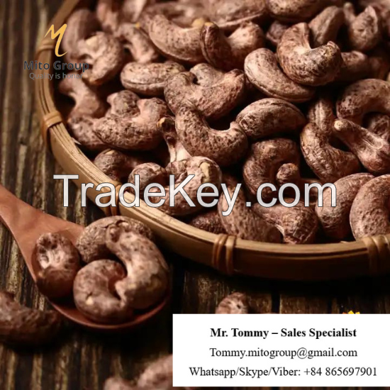 Free Samples Cashew Nuts Roasted with Skin W180 BRC HACCP ISO FREE TAX