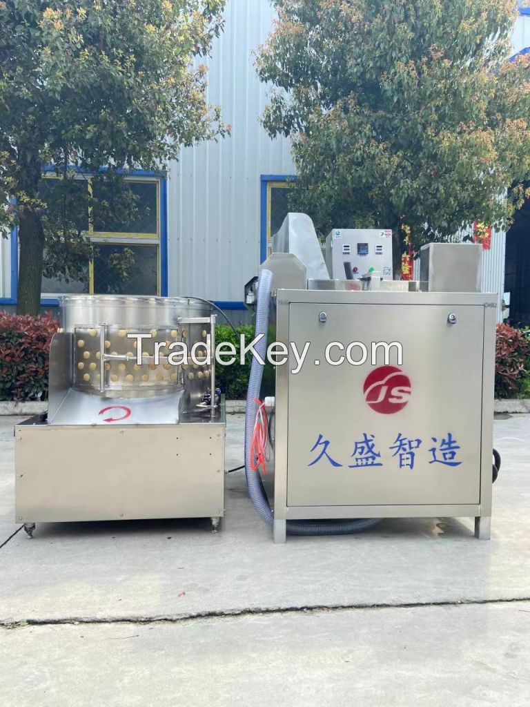 Poultry scalding machine and plucker