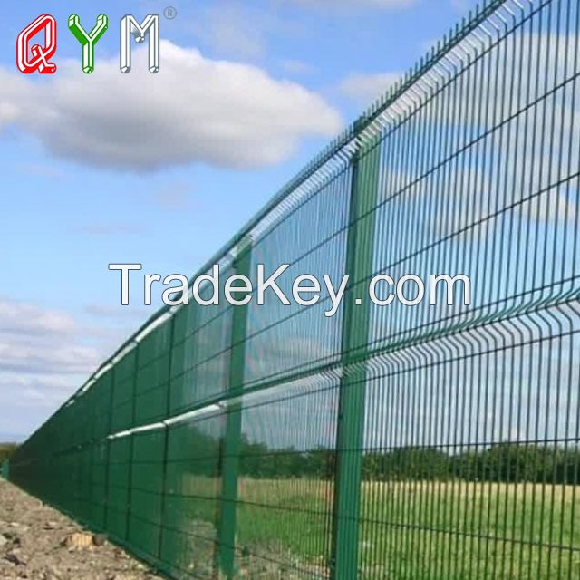 Galvanized Welded Mesh Fence PVC Coated 3D Steel Wire Mesh Fence Metal Garden Fence Panel