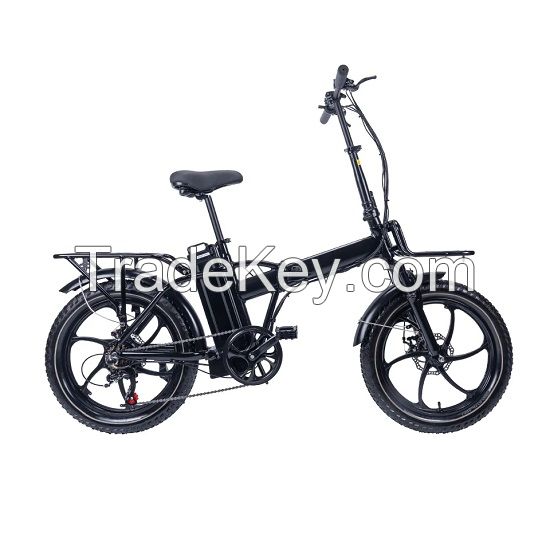 Classic Style 20inch Electric Folding Bicycle 36v 250w Integrated Motor City Bike