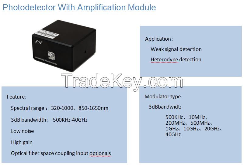 Rof 200m Photodetector Avalanche Photodetector Optical Detector Apd Photodetector