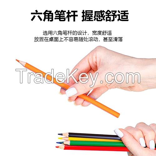 Back To Shool 12 wood free color pencil,plastic color pencil