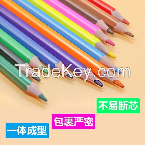 Back To Shool 12 wood free color pencil,plastic color pencil