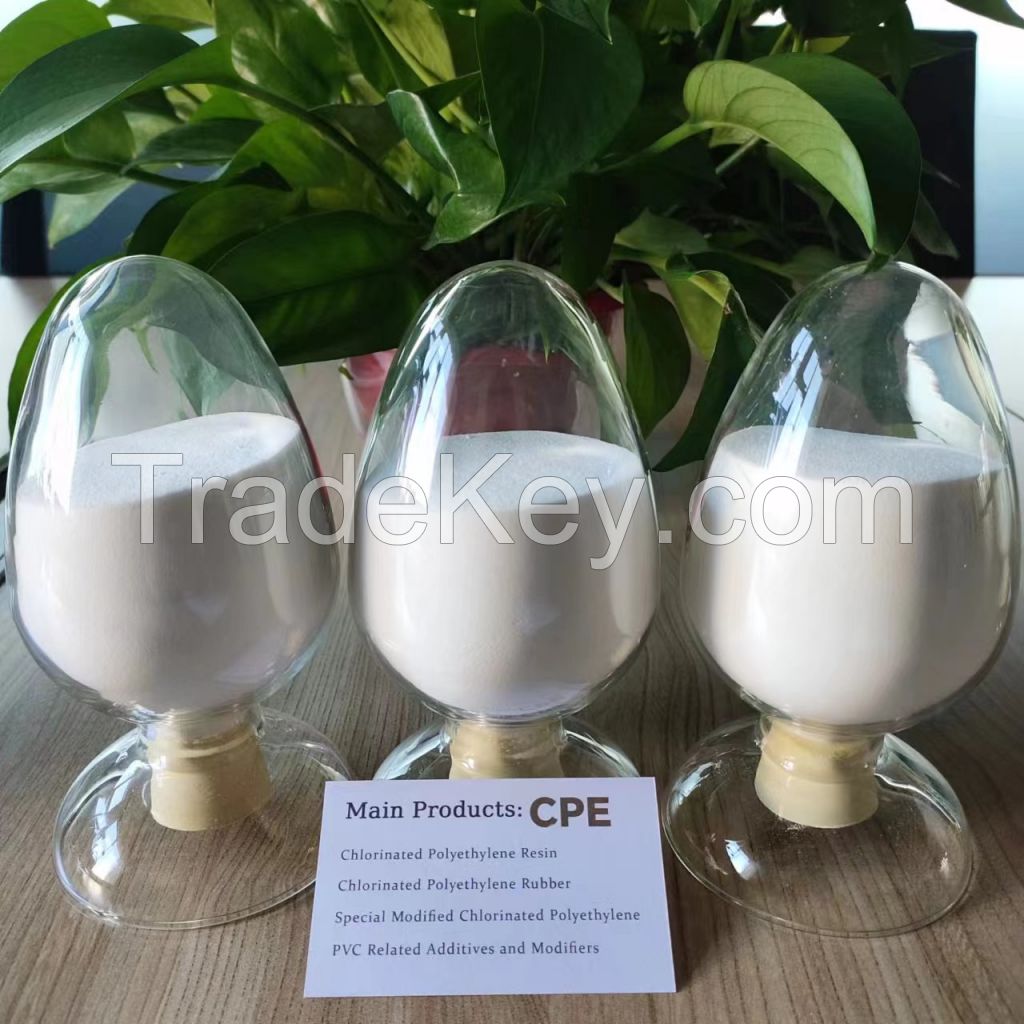 High quality pvc impact modifier chlorinated polyethylene CPE 135A For pvc window and doors 
