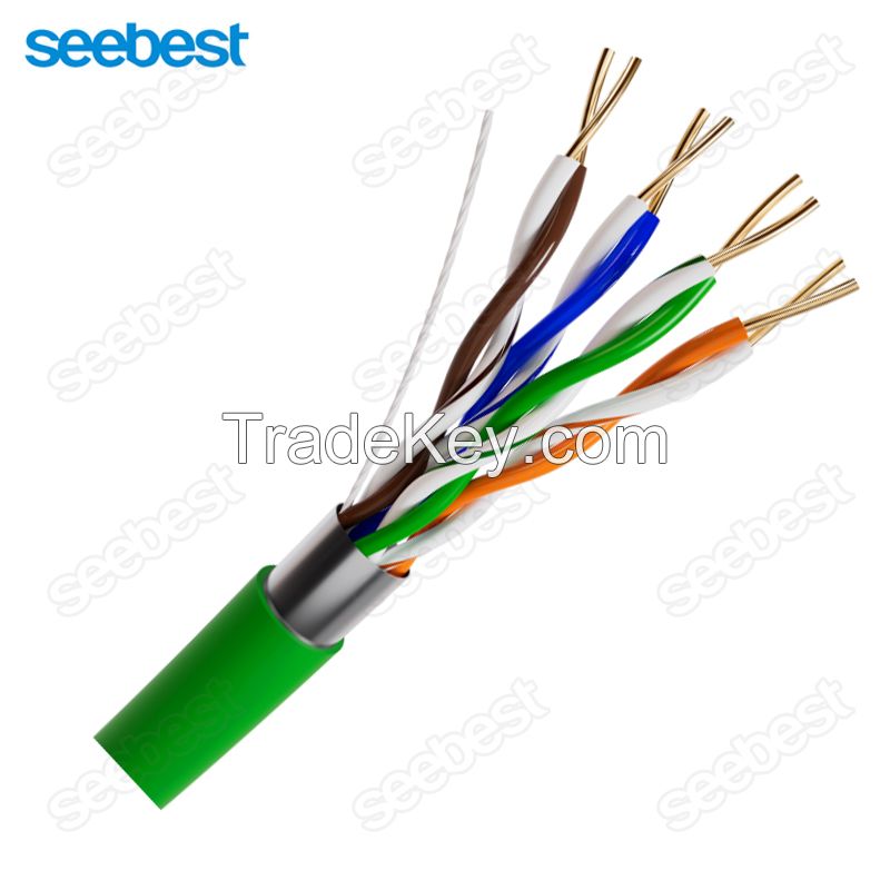 Seebest Lan Cable Cat6 Oem Cat6 Lan Cable Etl 4 Pairs Cca Cu Conductor Pvc Pe Sheath Lan Cable