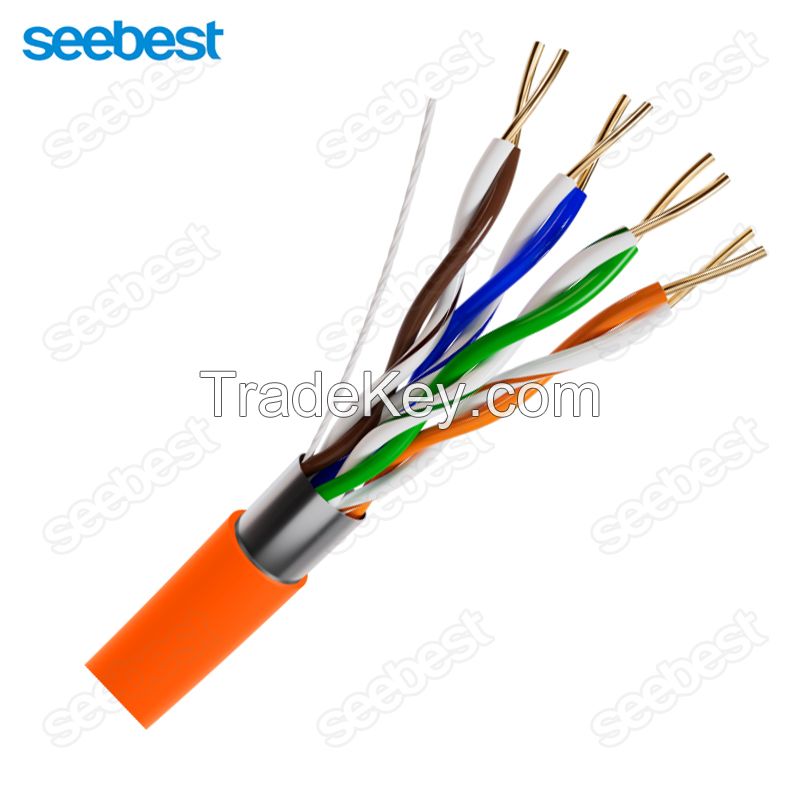 Seebest Lan Cable Cat6 oem Cat6 Lan Cable Etl 4 Pairs CCA CU Conductor Pvc PE Sheath Lan Cable