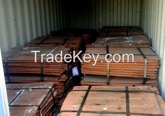 Wholesale Red Copper Cathode Plate for Electrolytic Pure Copper Sheet Orange