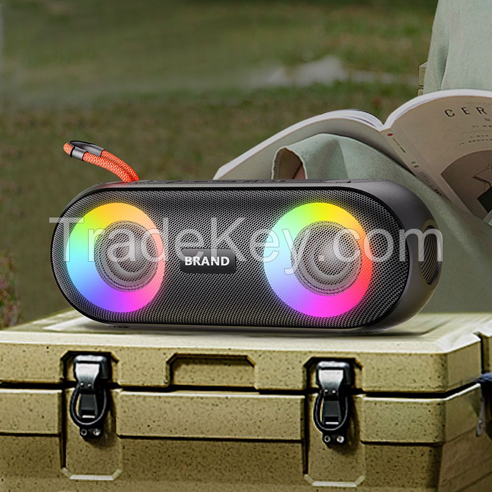 IPX6 waterproof bluetooth speaker 20w powerful sound wirless speaker with RGB light  