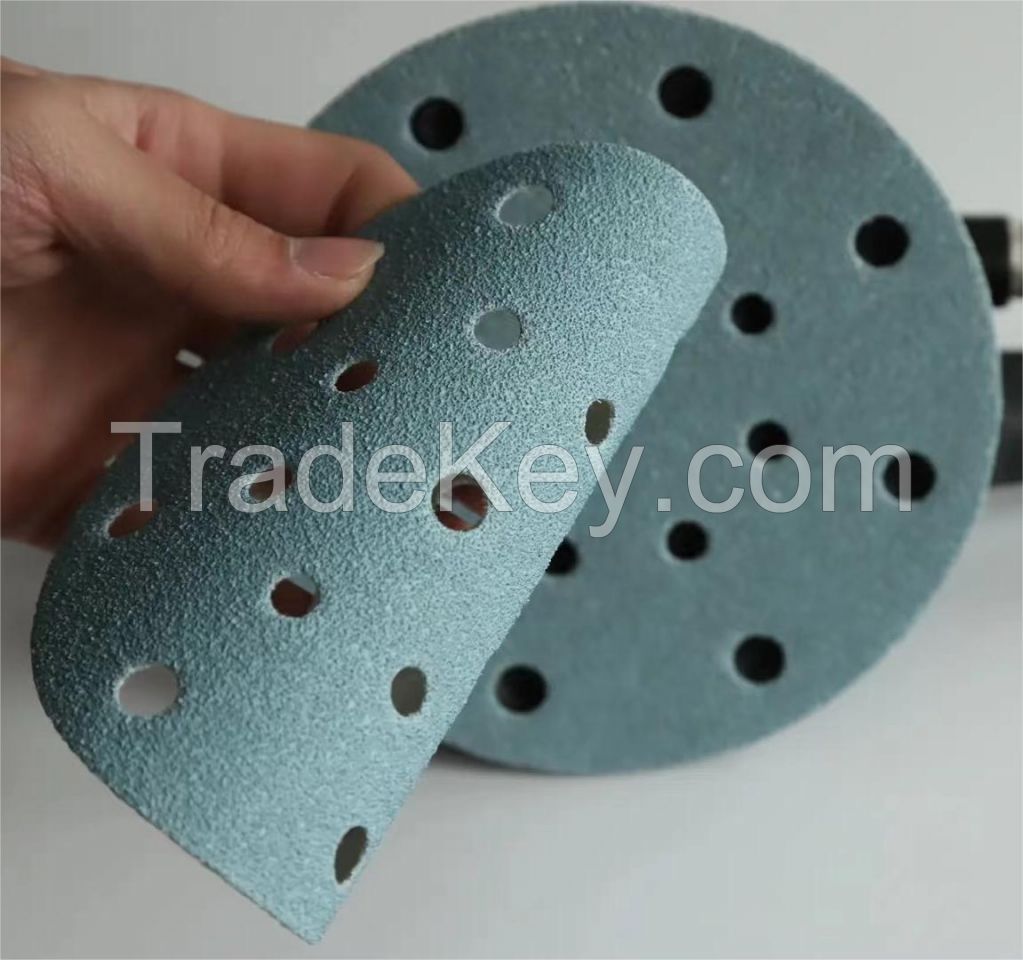 Ceramic Sanding Discs Anti-blocking Dry Grinding Sandpaper P40-2000 Grit Hook and Loop Abrasive Tool