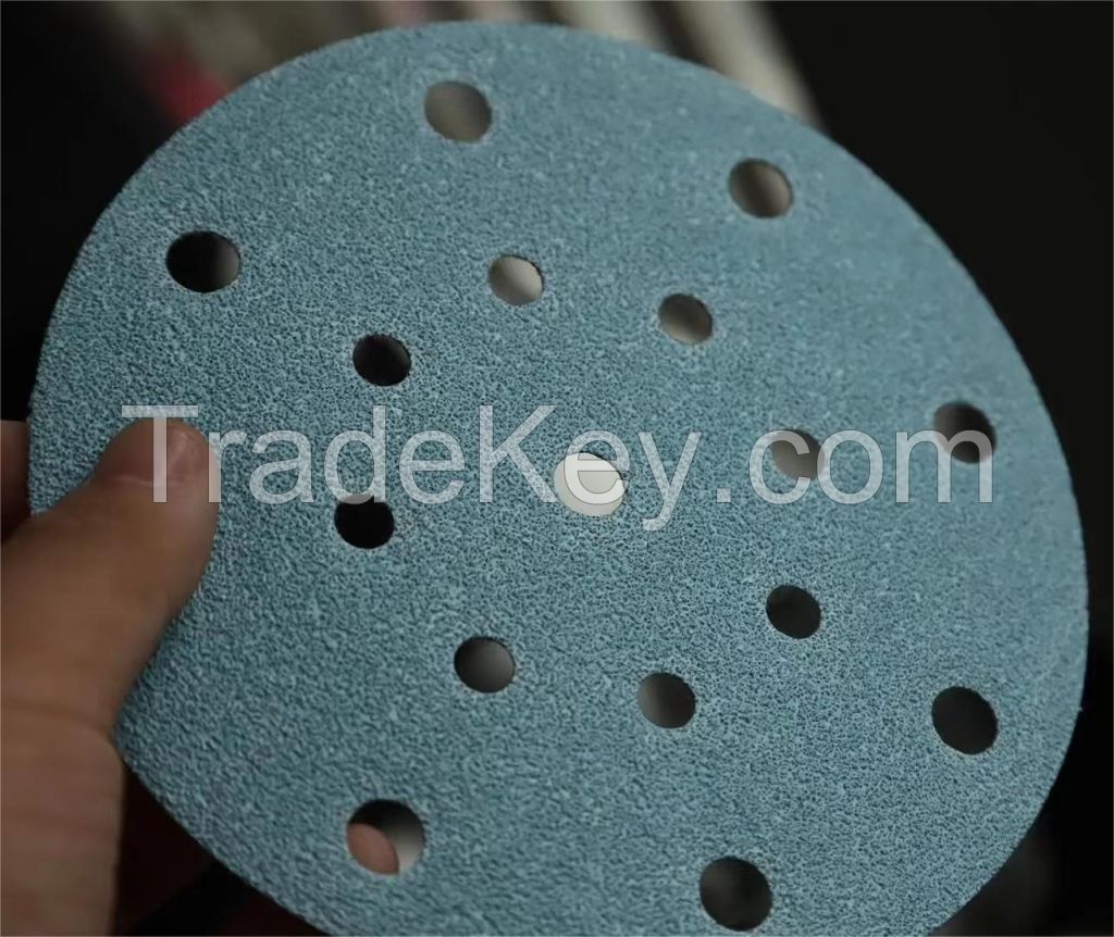 Ceramic Sanding Discs Anti-blocking Dry Grinding Sandpaper P40-2000 Grit Hook and Loop Abrasive Tool