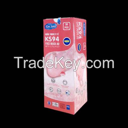 4-layer premium KS94 Mask-FACE MASK 4D (Pink)