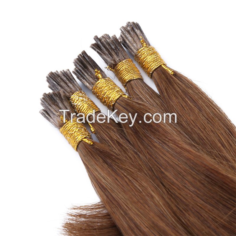 high quality prebonded hair extensions I tipped hair extensions stick hair 613#