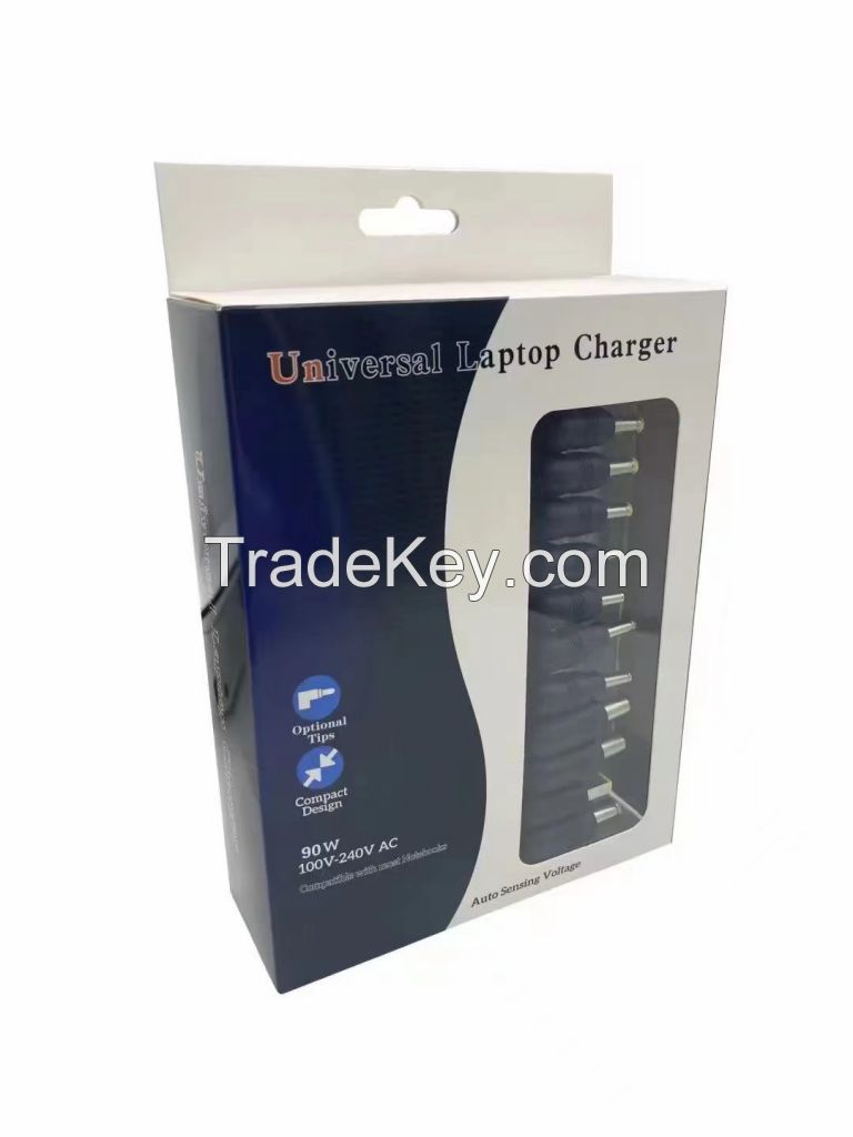90W universal power adapter for laptop tablet phone