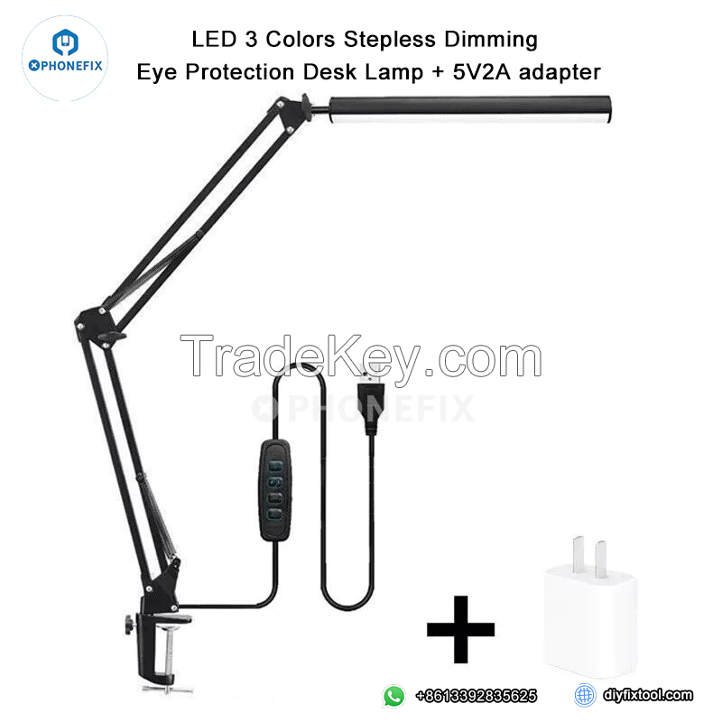 Soft Eye-Protection LED Light 24W Double Head Table Desk Lamp (2)