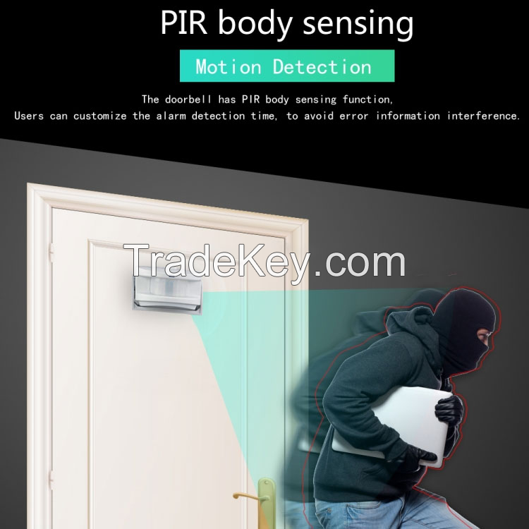 shop welcome PIR human body motion sensor ring doorbell motion by chime infrared induction doorbell