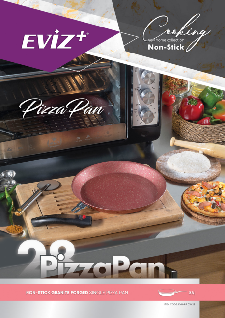 Non-stick granite single pizza pan
