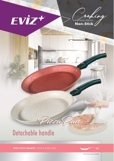 Non-stick granite single pizza pan