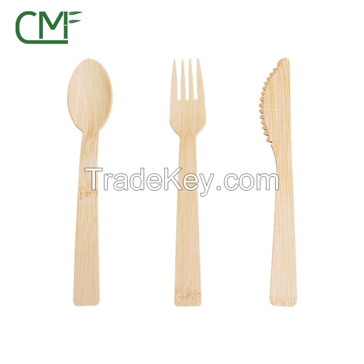 Biodegradable  Disposable Bamboo Cutlery Set