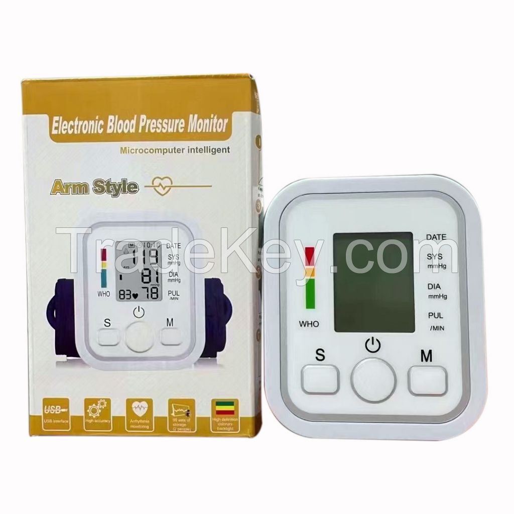 blood pressure monitors English version intelligent high precision home blood pressure monitor automatic arm electronic blood pressure monitor