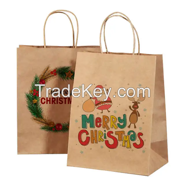 Wholesale Custom Printed Paper Gift Packaging Bag With Clear Window Cardboard Kraft Paper Gift Box With Window Clear
