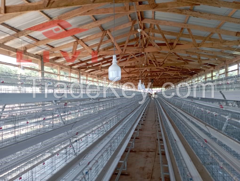 4 tier battery layer chicken cage system