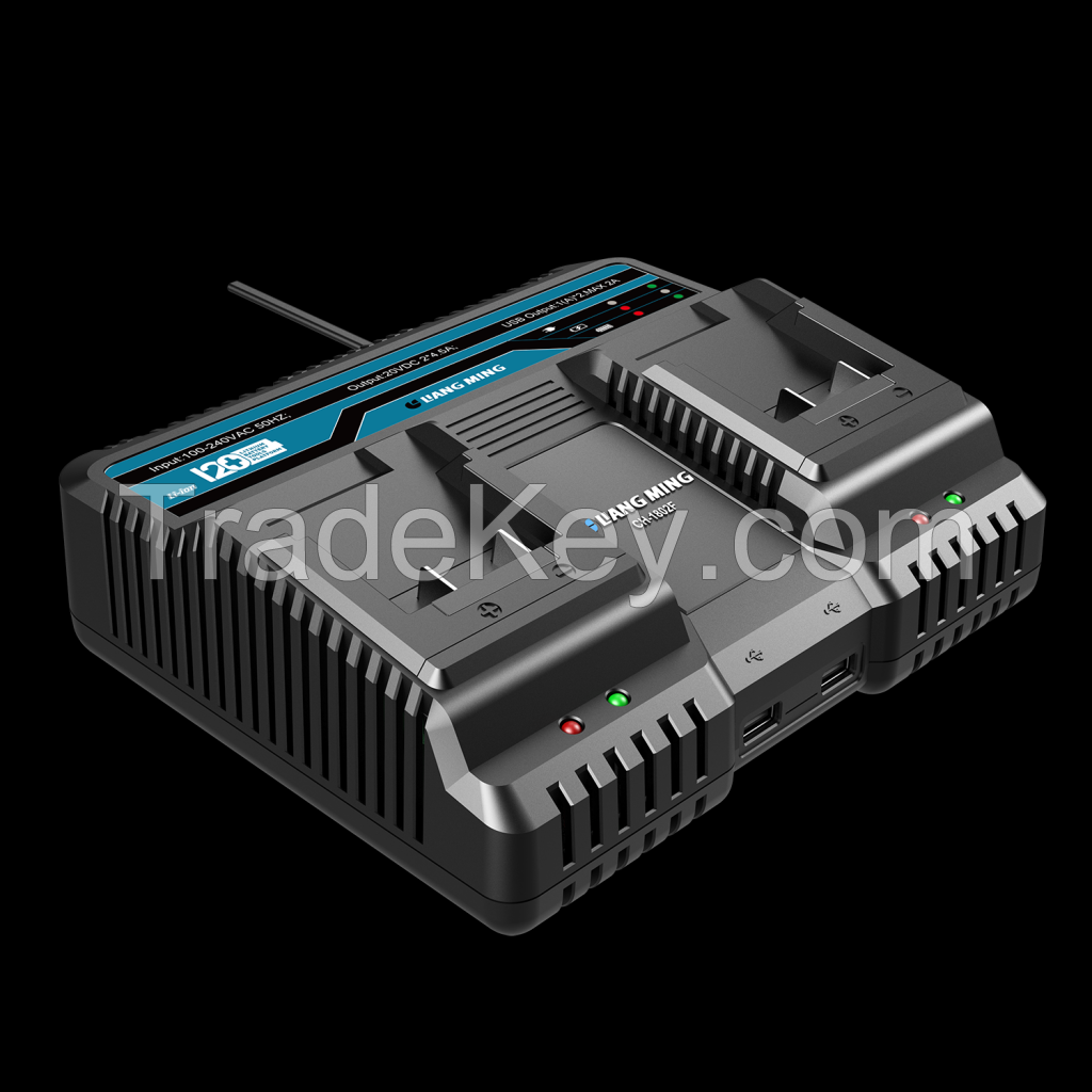 2x4.5A Dual port charger for battery pack 