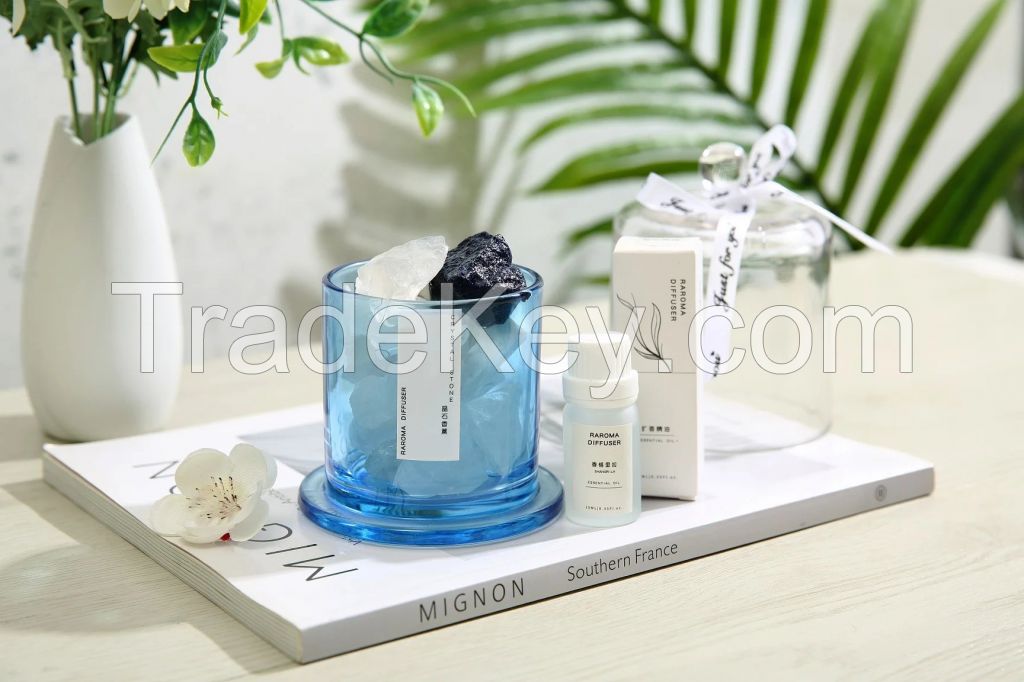 Crystal stone with fragrance oil gift set