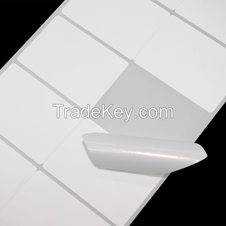 Glossy White Synthetic Jumbo Label BOPP Raw Material Acrylic Adhesive Waterproof Polypropylene Label Film Self Adhesive Paper