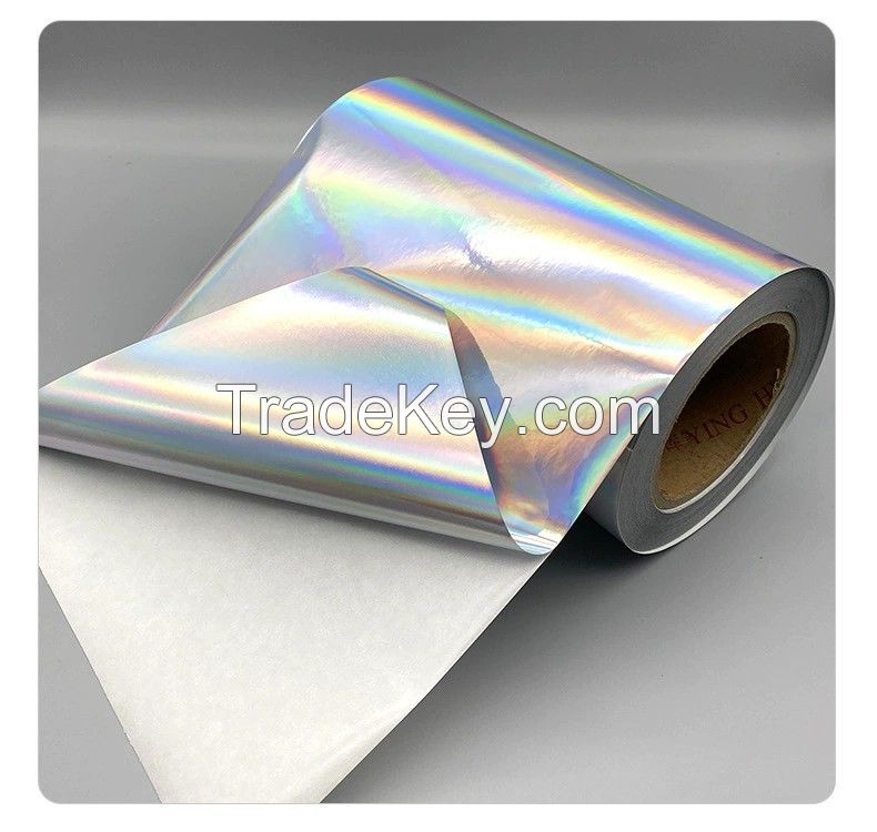 50 plain laser water glue 60 grid bottom inkjet pearlescent film self adhesive jumbo rolls coil label paper roll Jumbo Roll