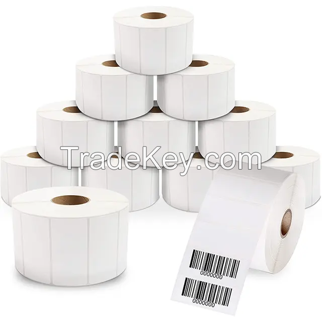 Waterproof Printing Durable 50*30 Thermal Label Custom Sticker Paper Roll