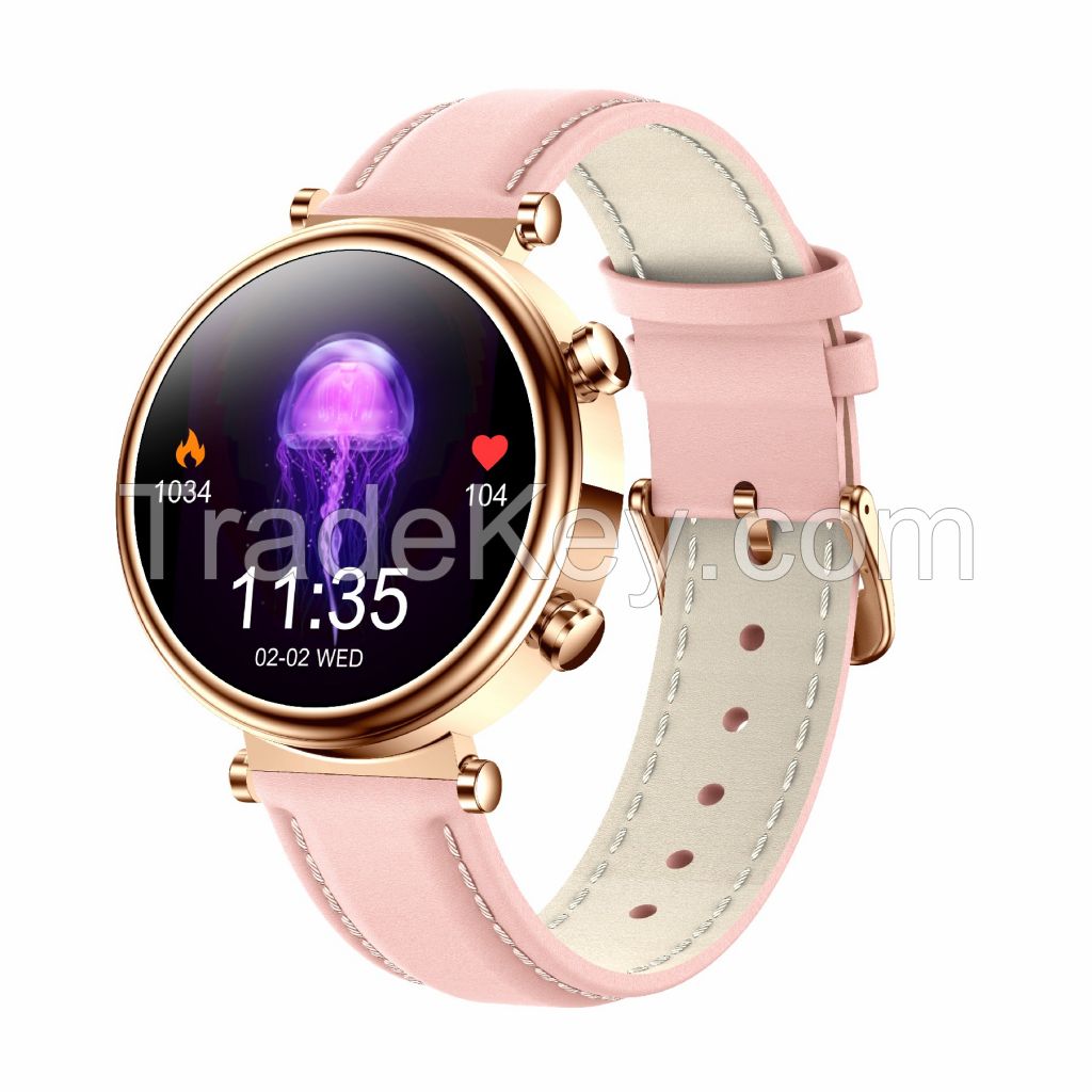 Lady Smart Watch Support Real-Time Blood Sugar Measure Cardiac ECG Hrv Monitoring, Non-Invasive Blood Glucose Measure