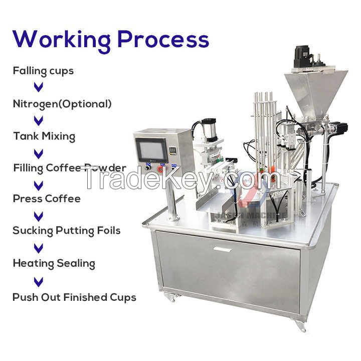 High Precision Coffee Capsule Packing Machine K Cup Filling And Sealing Machine