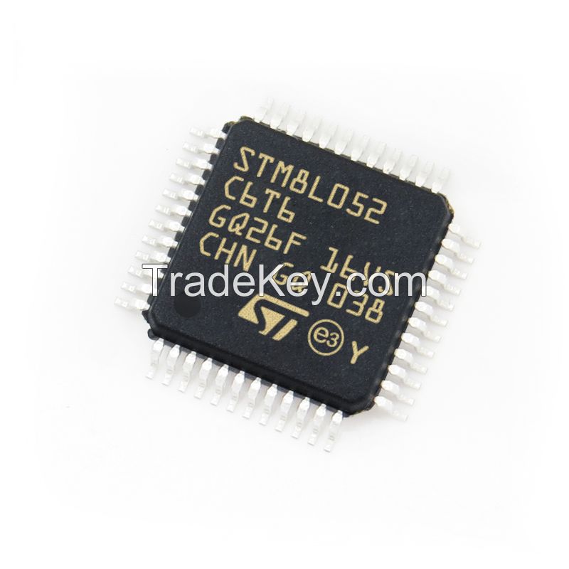 NEW Original Integrated Circuits STM8L052C6T6 STM8L052C6T6TR ic chip LQFP-48 16MHz 32KB Microcontroller Wholesale