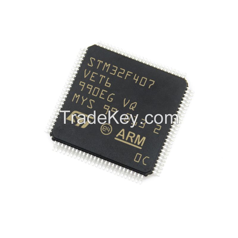 NEW Original Integrated Circuits STM32F407VET6 STM32F407VET6TR ic chip LQFP-100 Microcontroller ICs Wholesale