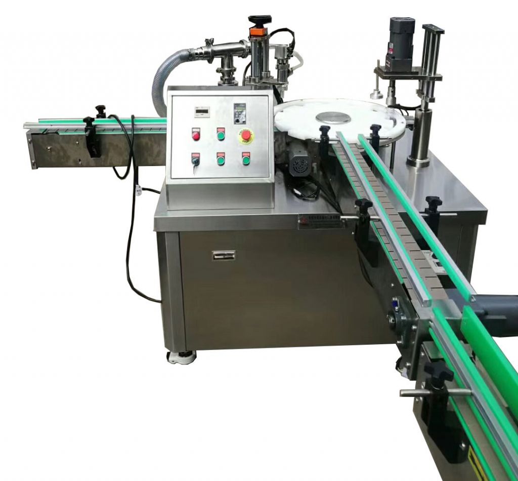 Automatic disinfectant rotary filling and sealing machine
