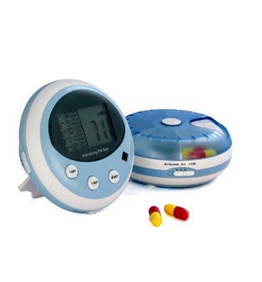Silent Alarm Pill Box with Pulse Meter