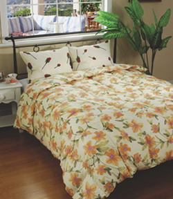 printed down duvet, printed bedding