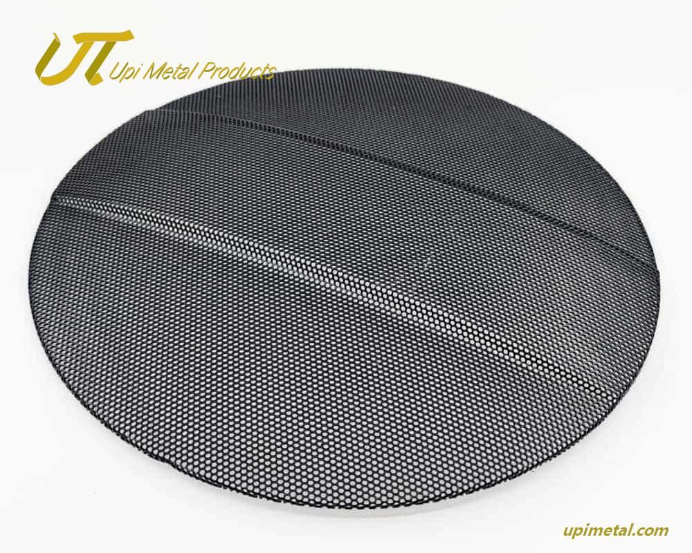 Perforated speaker grille