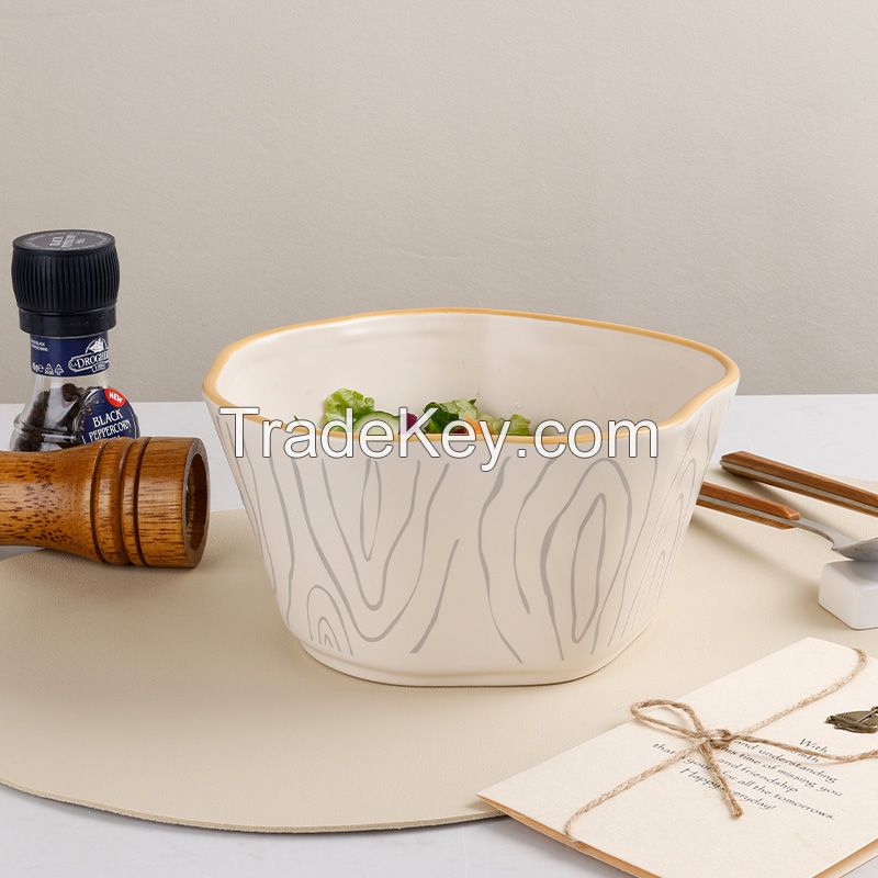 Annual Ring Collection Ceramic noodle Bowl