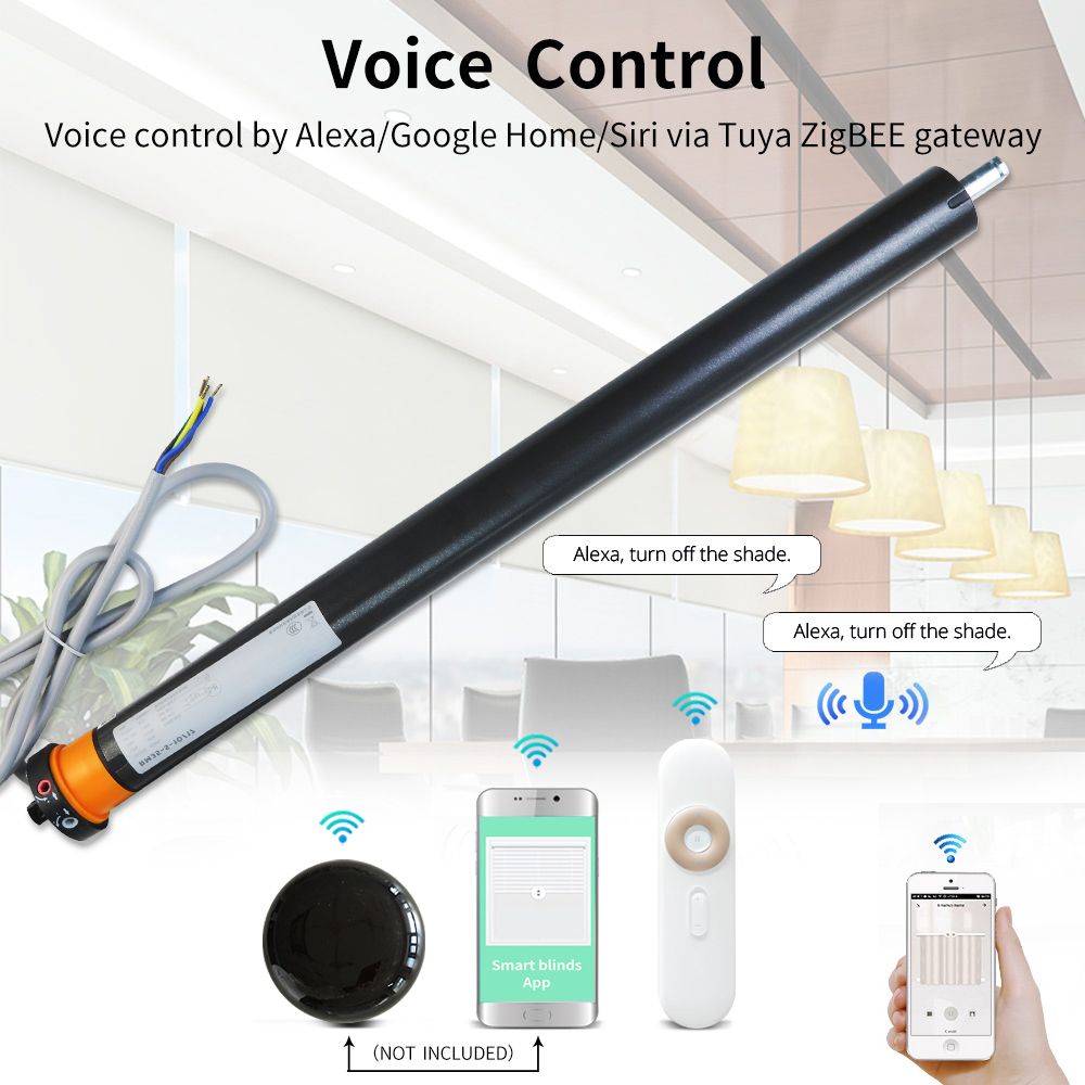 WIFI APP Tuya Zibee Tubular Blinds Motor