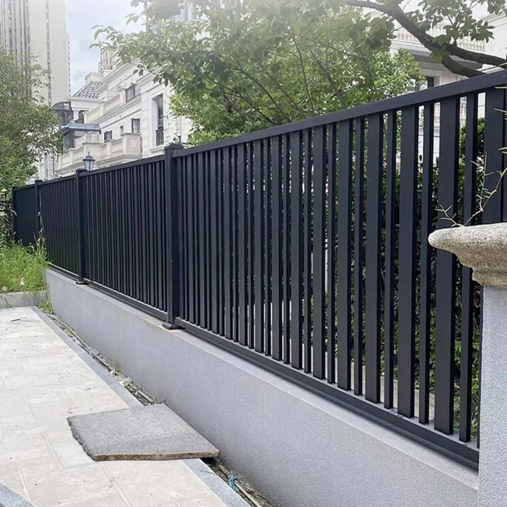 Black Metal Handrail Balusters Aluminum Railing Supplier By Weifang