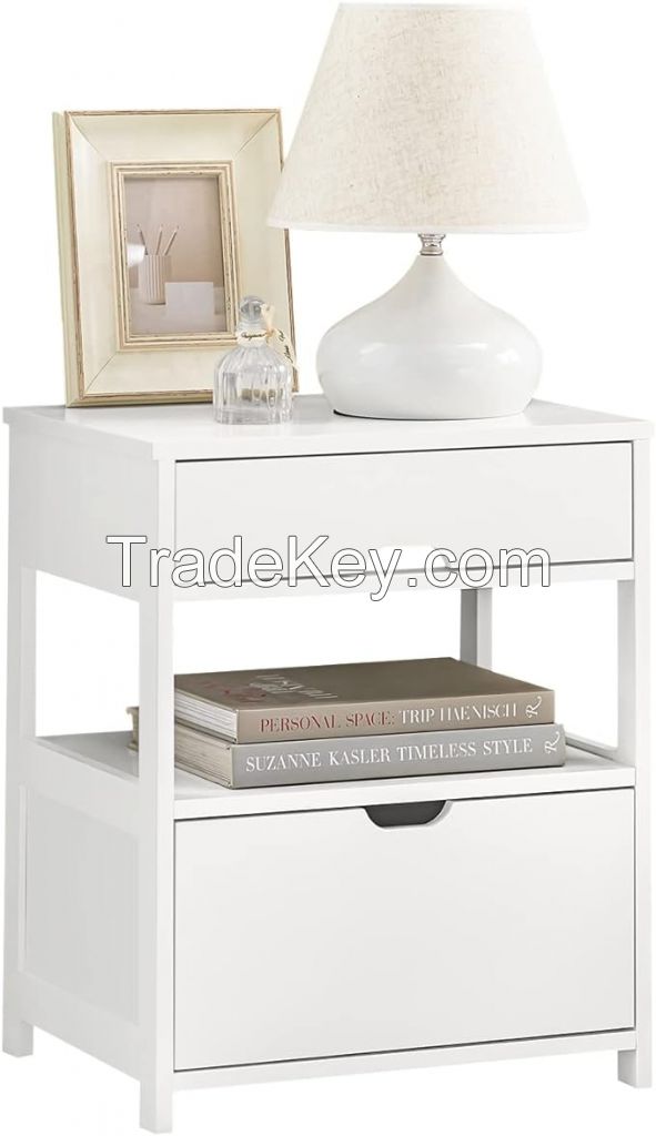 Beside Table With 2 Drawers, Nightstands Lamp Table End Table Side Table